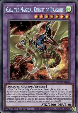 Gaia The Magical Knight Of Dragons - Prismatic Secret 1st MP21-EN124 NM YuGiOh - Image 1