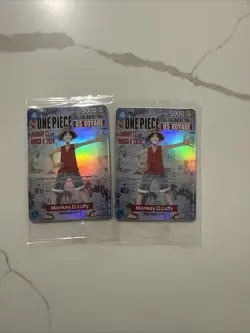 One Piece Monkey D. Luffy US Voyage College Basketball Promo Card Sealed - Image 1