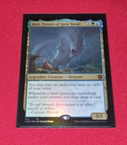 Magic the Gathering Aesi, Tyrant of Gyre Strait Foil Commander Legends Used - Image 1