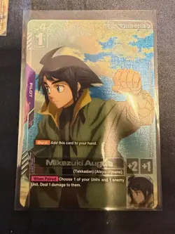 Gundam Card Game Mikazuki Augus SP C+ ST05-010 Steel Requiem USA Seller English - Image 1