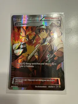 Blacksmith trainer pokemon cards full art english authentic tcg - Image 1