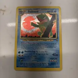 Pokemon TCG Politoed Neo Discovery Holo Card 8/75 LP Condition - Image 1