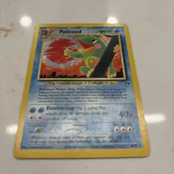 Pokemon TCG Politoed Neo Discovery Holo Card 8/75 LP Condition - Image 2