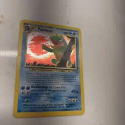 Pokemon TCG Politoed Neo Discovery Holo Card 8/75 LP Condition - Image 3