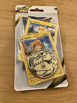 POKEMON BRILLIANT STARS Checklane Blister Pack Raichu Pikachu Promo Cards MINT - Image 1