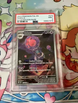 Pokemon Card PSA 9 Mint Rabsca Paldea Evolved 2023 Holo 215/193 - Image 1