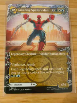 MTG Peter Parker / Amazing Spider-Man (Borderless) 0208 Spider-Man M/NM - Image 2