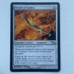 Magic the Gathering MTG Sword of Kaldra Artifact Mirrodin Rare - Image 1
