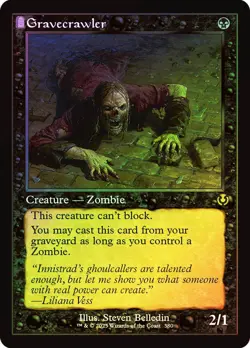 MTG FOIL Gravecrawler - Innistrad Remastered #380 - Image 1