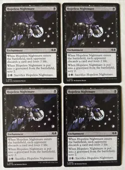 4x Hopeless Nightmare - Playset - NM - MTG Wilds Of Eldraine - WOE 0095 Common - Image 1