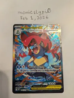 Mega Feraligatr EX SIR #274/217 Mega Evolutions Ascended Heroes Pokemon Card NM+ - Image 1