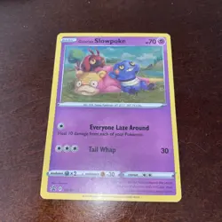 POKEMON GALARIAN SLOWPOKE SWSH126 PROMO BLACK STAR COSMOS HOLOFOIL - Image 1