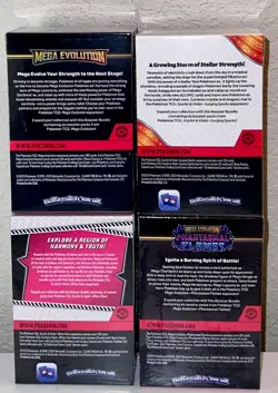 Pokemon Booster Bundle Lot White Flare, Mega Evolution, Phantasmal, Surging New - Image 3