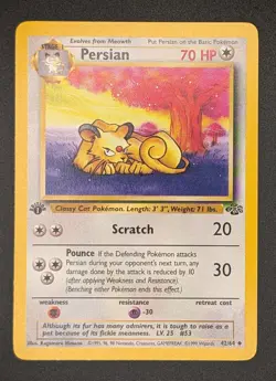 Persian - 1st Edition - #42/64 Jungle - NM - Pokemon TCG - Image 3