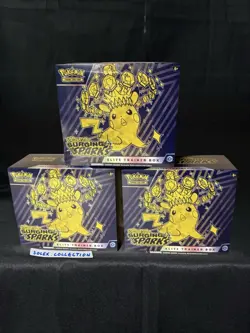 Pokemon TCG: Surging Sparks Elite Trainer Box (Lot of 3) - Image 1