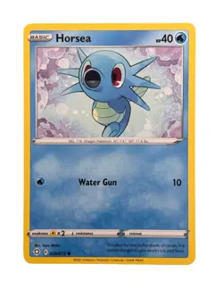 New: 2021 Pokemon TCG Horsea 020 Shining Fates Regular Common - Image 1