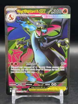 Pokemon Mega Charizard X ex 109/094 Phantasmal Flames Ultra Rare Full Art NM - Image 1