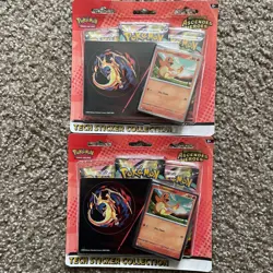Set Of 2 X POKEMON ASCENDED HEROES Tech Sticker Collection BRAND NEW/SEALED! - Image 1