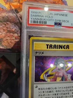 1999 POKEMON JAPANESE YAMABUKI CITY GYM DECK SABRINA-HOLO TRAINER PSA 9 - Image 4