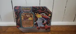 Pokemon TCG Paldea Partners Tin Skeledirge EX Includes 5 Booster Packs Sealed - Image 1