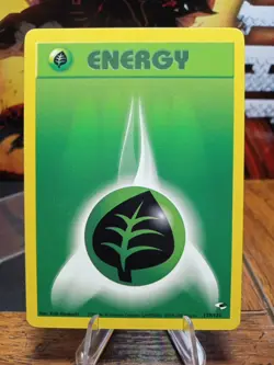 2000 Pokemon Gym Heroes Green Leaf/Grass Energy #129 - Image 1
