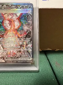 Pokemon TCG: Scarlet & Violet Obsidian Flames Charizard EX SIR, #223/197 PSA 9 - Image 4