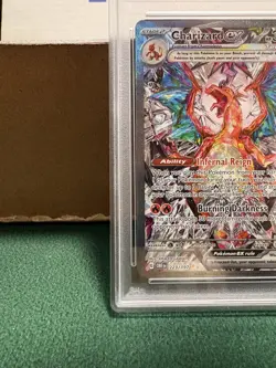 Pokemon TCG: Scarlet & Violet Obsidian Flames Charizard EX SIR, #223/197 PSA 9 - Image 5