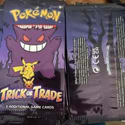 Pokemon TCG Halloween Trick or Trade 7 x Booster Packs Bundle 2022 UK - Image 1