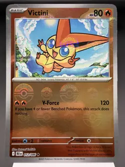 Victini 012/086 - Pokeball Reverse Holo - Black Bolt Pokemon Card NM - Image 1