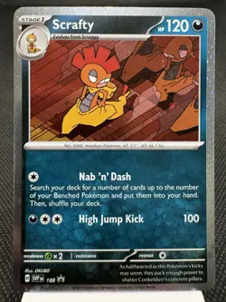 Scrafty SVP188 - Holo Rare - Scarlet & Violet Promo Pokemon Card MINT - Image 1