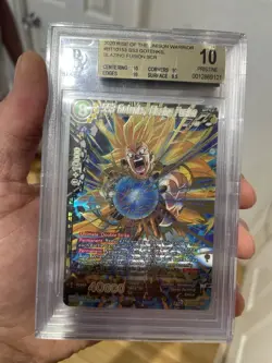 ss3 gotenks blazing fusion bt10-153 scr bgs 10 dragon ball super card dbs psa - Image 1