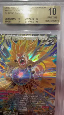 ss3 gotenks blazing fusion bt10-153 scr bgs 10 dragon ball super card dbs psa - Image 2