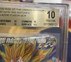 ss3 gotenks blazing fusion bt10-153 scr bgs 10 dragon ball super card dbs psa - Image 5