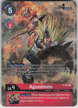 Digimon TCG Agunimon - P-029 (2nd Anniversary Frontier Card) Promo P-029 P - Image 1