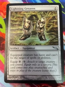 MTG Mirrodin - Lightning Greaves Jambieres Eclair - EN - Image 1