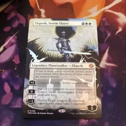 Elspeth, Storm Slayer (Borderless) Tarkir: Dragonstorm Foil - Image 1