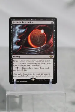 MTG Insatiable Avarice OTJ 0091 R NM Regular - Image 1