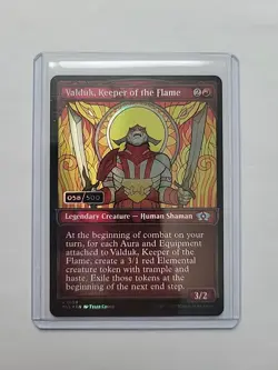 MTG - Valduk, Keeper of the Flame Serialized Foil (058/500) MUL #0154 - Image 1