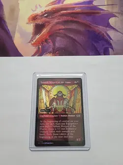 MTG - Valduk, Keeper of the Flame Serialized Foil (058/500) MUL #0154 - Image 2