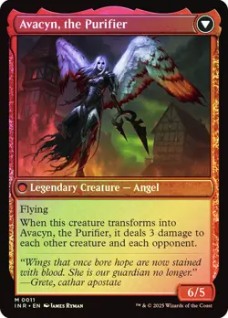 MTG FOIL Archangel Avacyn // Avacyn, the Purifier - Innistrad Remastered #011 - Image 2