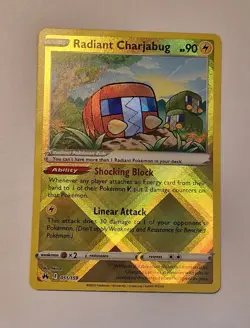 Pokemon TCG Radiant Charjabug Sword & Shield: Crown Zenith 051/159. - Image 1