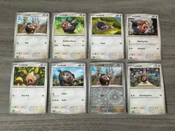 Lechonk Pokemon Card Collection Lot Of 8 With Reverse Holo - Image 1