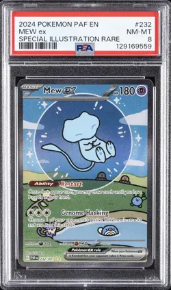 2024 POKEMON PAF ENPALDEAN FATES SPECIAL ILLUSTRATION RARE 232 MEW EX PS G2U - Image 1