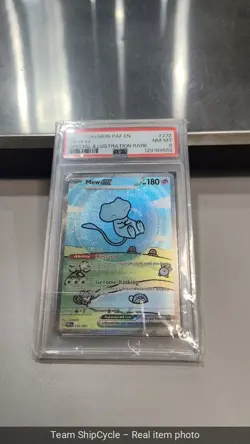 2024 POKEMON PAF ENPALDEAN FATES SPECIAL ILLUSTRATION RARE 232 MEW EX PS G2U - Image 4