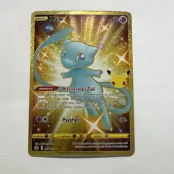 Mew (Secret Rare) 025/025 Pokemon Celebrations Holo Full Art Pack Fresh M/NM - Image 1