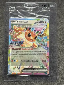 Pokemon Prismatic Evolutions Eevee ex 75/131 Surprise Box Stamped Promo Sealed - Image 1