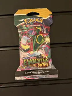 Pokemon TCG Evolving Skies Sleeved Booster Pack New Sealed - Rayquaza pack - Image 1