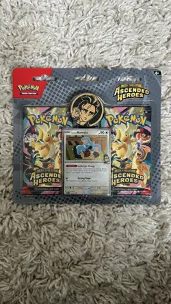 Pokemon TCG Ascended Heroes 2-Pack Blister | Larry’s Komala Promo | New Sealed - Image 1