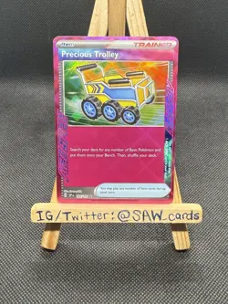 Precious Trolley 185/191 ACE SPEC Rare Holo SV08: Surging Sparks Pokemon - Image 1