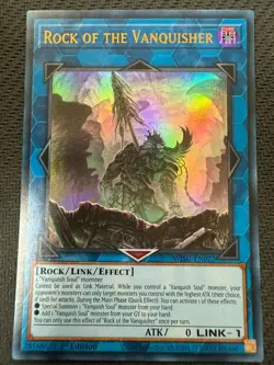 Rock of the Vanquisher WISU-EN022 Ultra Rare 1st Edition Yu-Gi-Oh! - Image 1